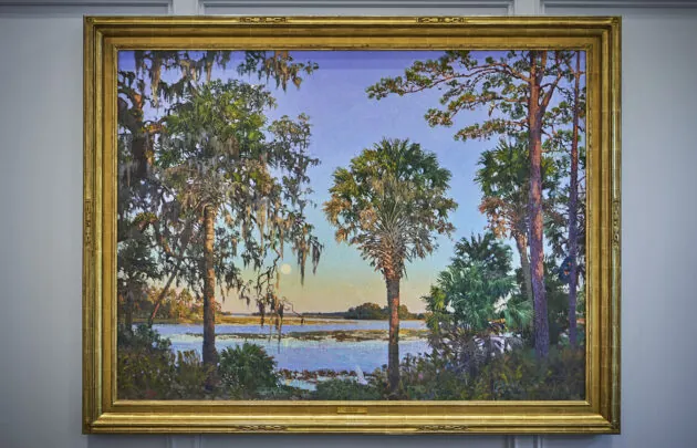 A painting of Palmetto Bluff