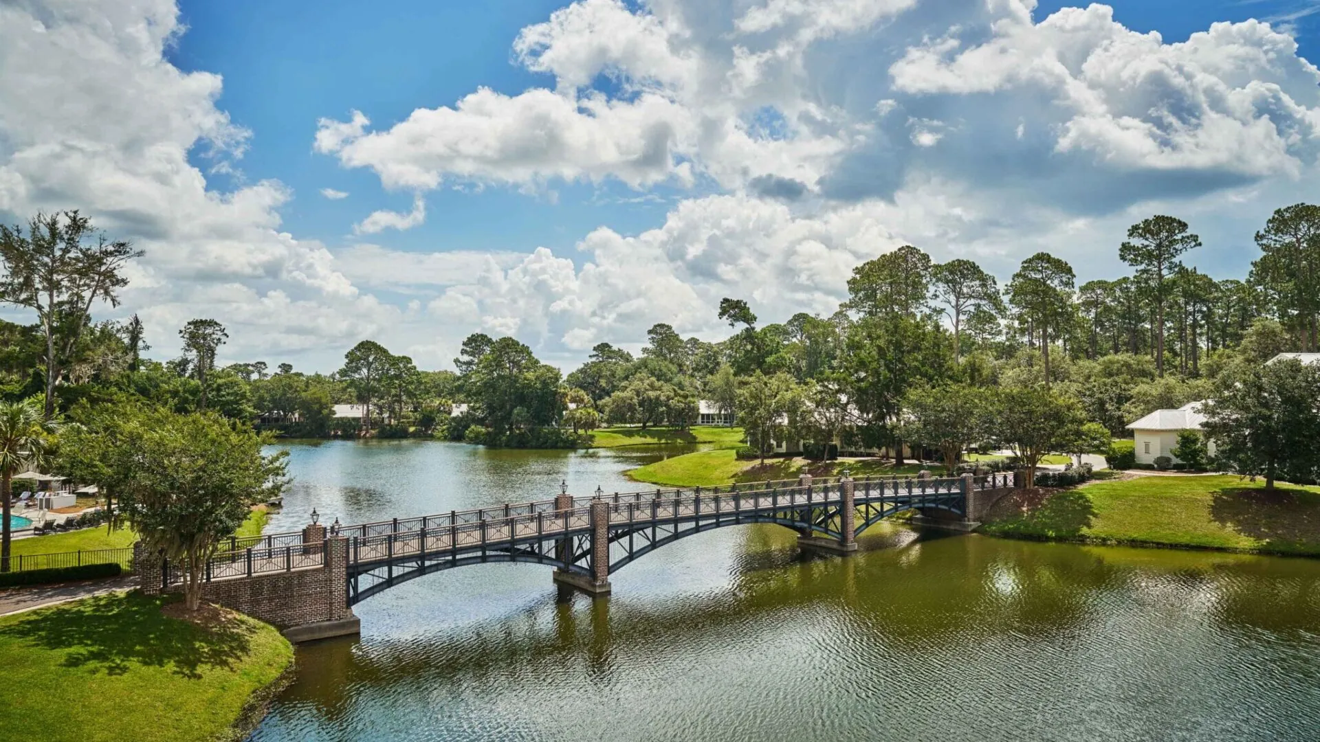 A bridge crossing the May River at Montage Palmetto Bluff
